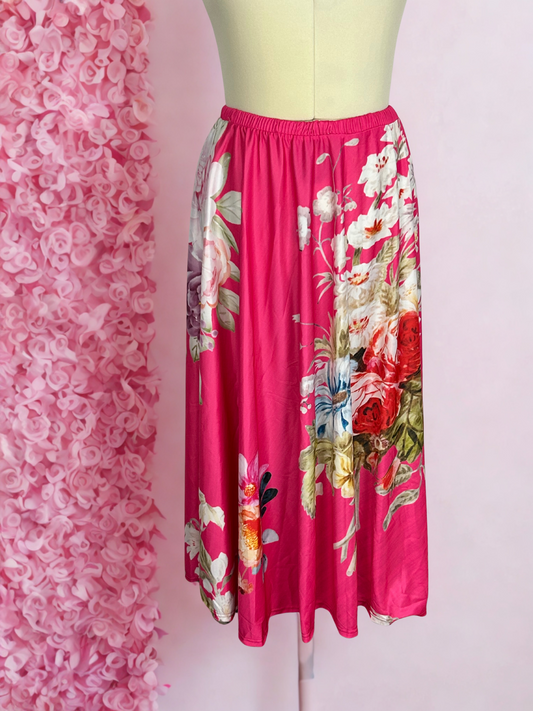 Pink Garden Maxi Skirt