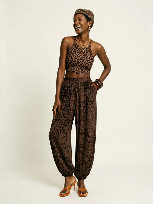 Wild Heart Leopard Lantern Pants