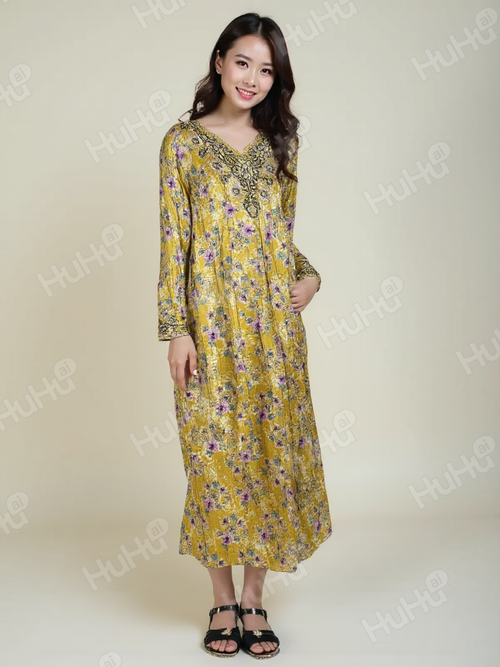 Gold Blossom Satin